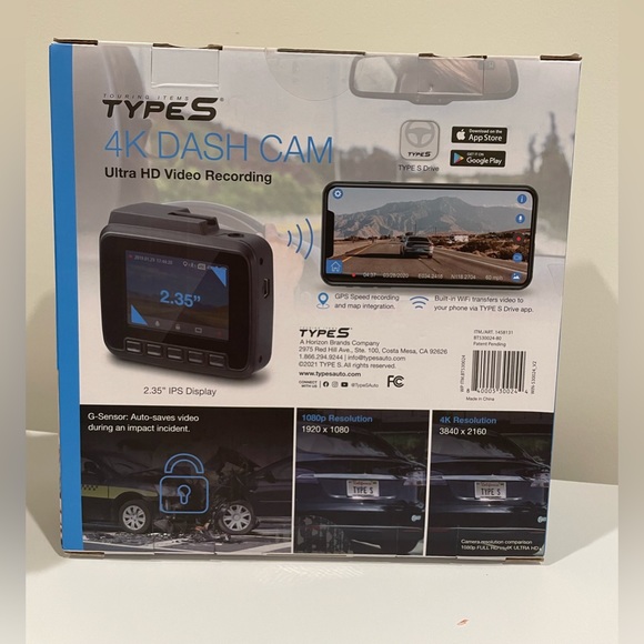 Type S 4k Dash Cam - Picture 4 of 6